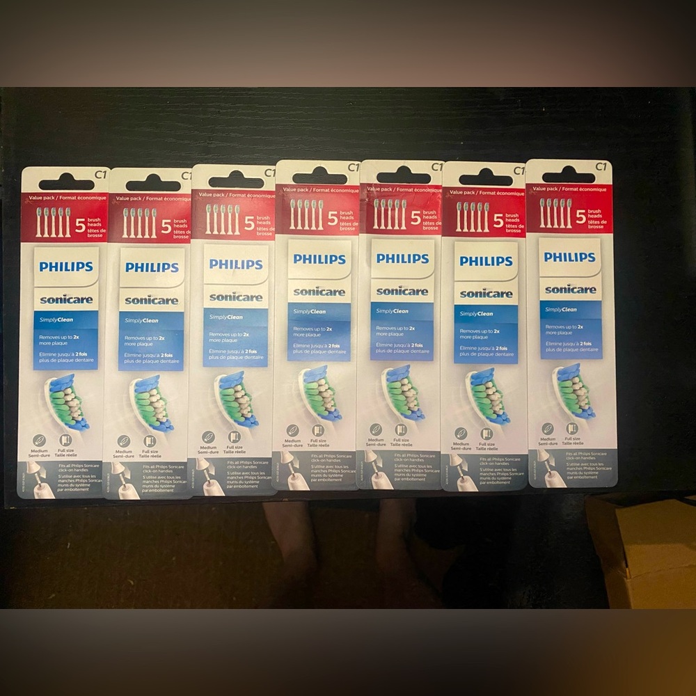 Phillips Sonicare Simply Clean Replacement Brush Heads (Packs Of 5)